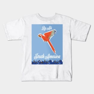 South America travel poster Kids T-Shirt